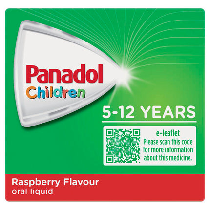 Panadol Children's 5-12 Years Elixir Oral Liquid Raspberry Flavour 200mL
