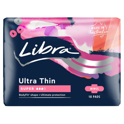 Libra Ultra Thins Pad Super Wing 18pk