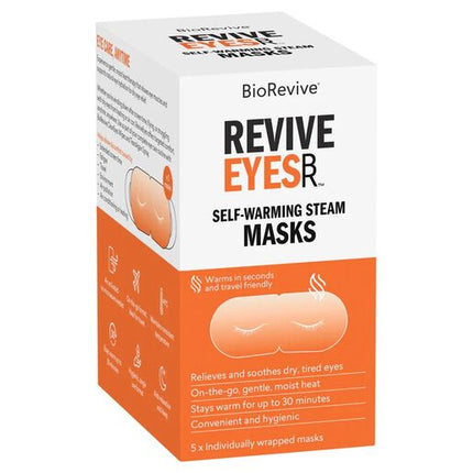 BioRevive ReviveEyes Self-Warming Steam Eye Masks 5 Pack