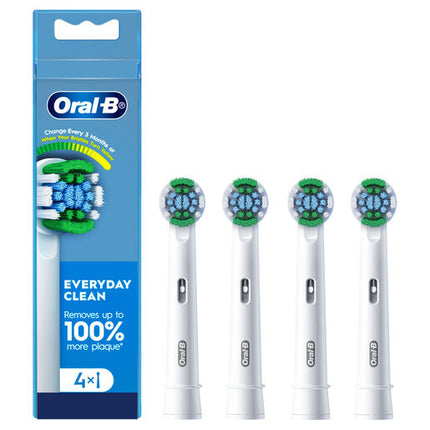 Oral-B Everyday Clean Electric Toothbrush Replacement Brush Heads, 4 Pack, Value Pack