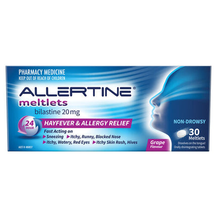 Allertine 20mg Meltlets 30 Blister
