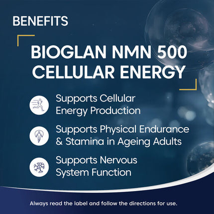 Bioglan NMN 500mg Capsules 30