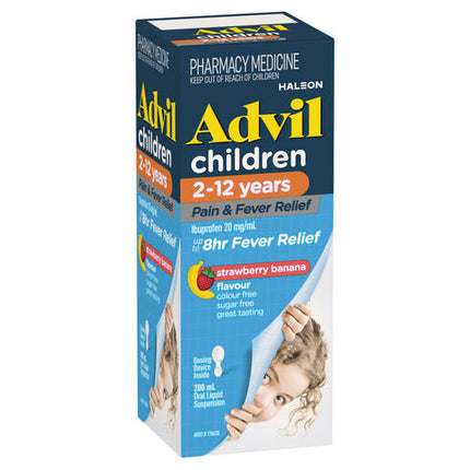 Advil Pain and Fever Relief Children's 2-12 Years 200mL