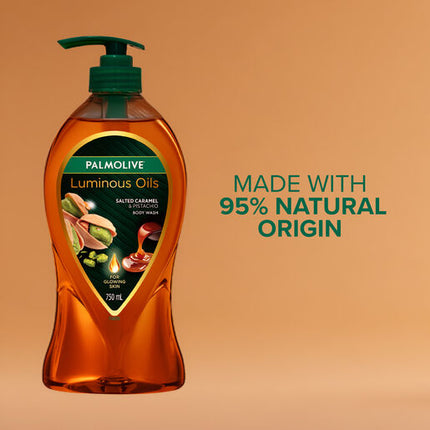 Palmolive Luminous Oils Liquid Body Wash Salted Caramel & Pistachio 750mL