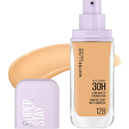 Maybelline Superstay Lumi Matte Foundation 128 30H Luminous Longwear Base