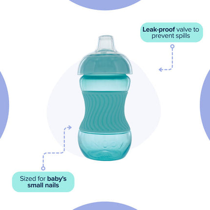 Nuby Mini Gripper Soft Spout Cup with Silicone Band