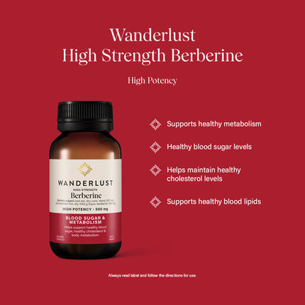 Wanderlust Berberine 120 Capsules
