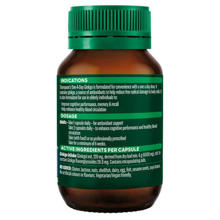 Thompson's 1-A-Day Ging 6000mg Capsules 60