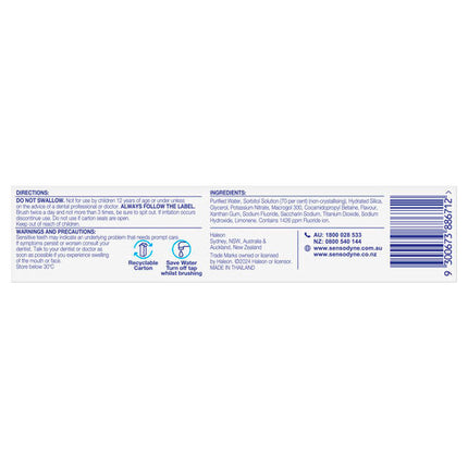 Sensodyne Whitening Sensitivity & Enamel 100G