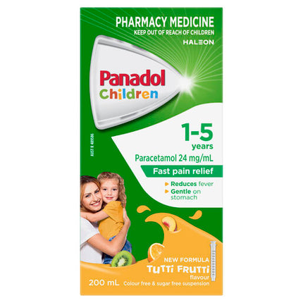 Panadol Children 1-5 Years Tutti Frutti 100mL