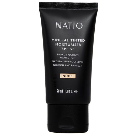 Natio Tinted Moisturiser Mineral Nude SPF50 50g