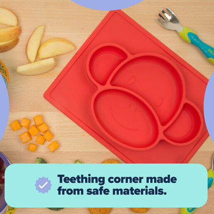 Nuby Silicone Animal Section Plate