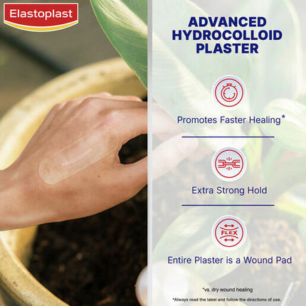 Elastoplast Second Skin Protection Hydrocolloid Plasters 10