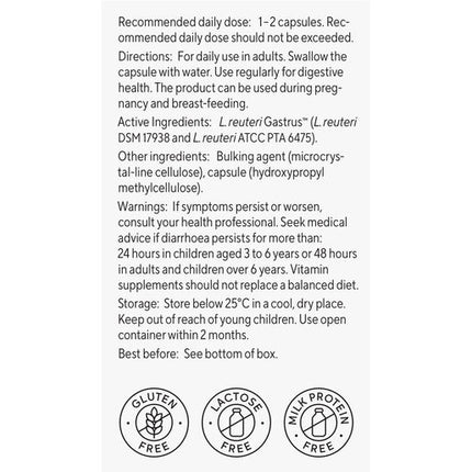 BioGaia Gastrus Pure Capsules 60 Pack