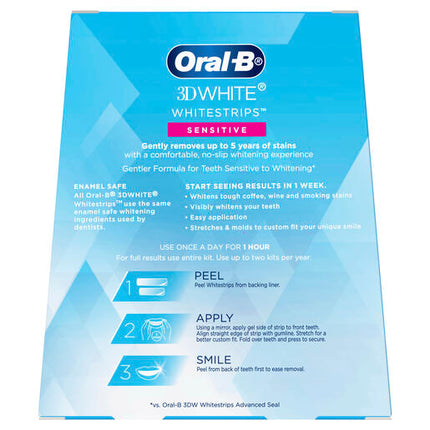 Oral-B 3D White Whitestrips Sensitive - 14 Whitening Treaments