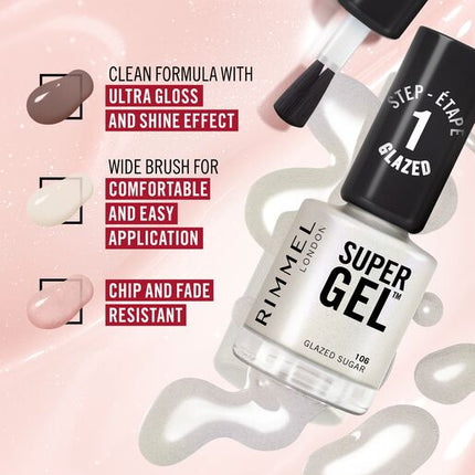Rimmel London Super Gel Nail Polish 109 WHIPPED