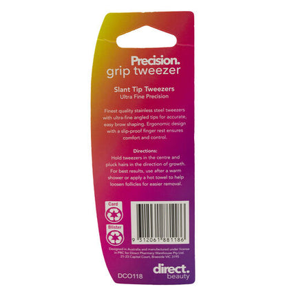 Direct Beauty Precision Grip Tweezers Slant