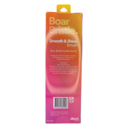 Direct Beauty Smooth & Shine Brush Boar Bristle Paddle Brush