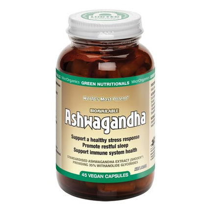 Green Nutritionals Bioavailable Ashwagandha Capsules 45