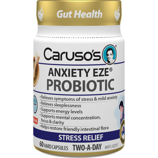 Caruso's Anxiety Eze Probiotic 60 Capsules