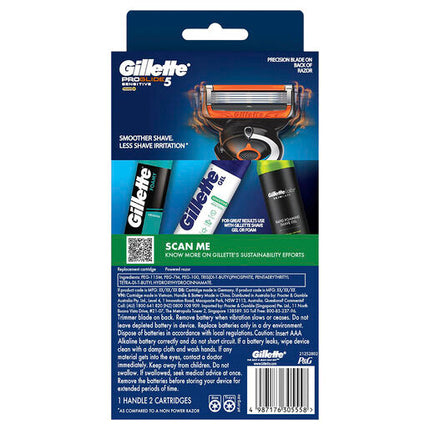 Gillette Proglide 5 Power Flexball Razor Handle + 1 Cart