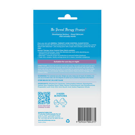 Dermal Therapy Acne Control Acne Patch 36 Pack