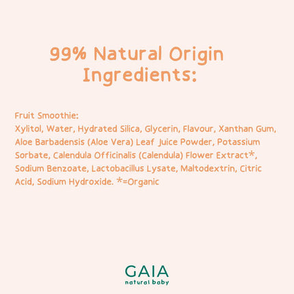 Gaia Natural Baby Probiotic Toothpaste Fruit Smoothie 50g