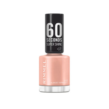 Rimmel London  60 Seconds Super Shine Nail Polish Color 112 Almost Apricot 8 ml