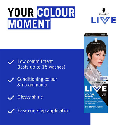 Schwarzkopf Live Colour Deep Black 75ml