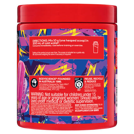 Body Science BSc Caffeinated Pre-Workout Grape Ice Pop Flavour 300g