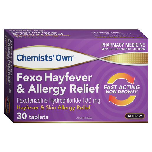 Chemist's Own Fexo Hayfever & Allergy Relief 180mg Tablets 30