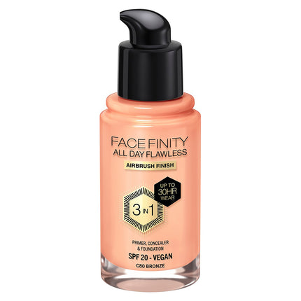 Max Factor Facefinity All Day Flawless 3-In-1 Foundation 80 Bronze