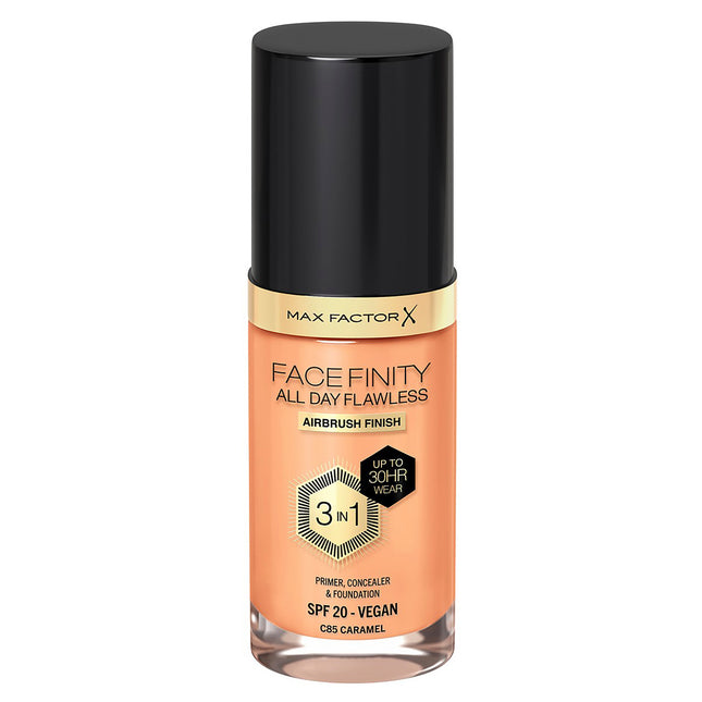 Max Factor Facefinity All Day Flawless 3-In-1 Foundation Caramel 85
