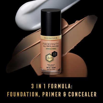 Max Factor Facefinity All Day Flawless 3-In-1 Foundation Light Ivory 40