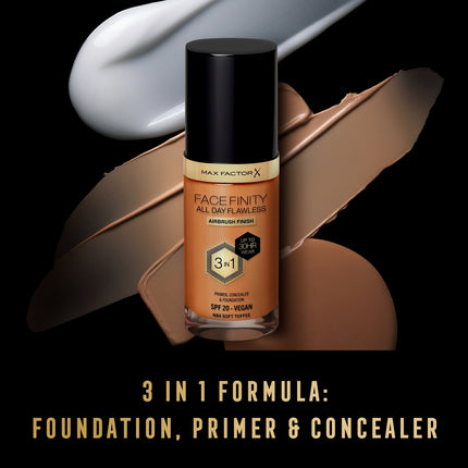 Max Factor Facefinity All Day Flawless 3-In-1 Foundation Soft Toffee 84