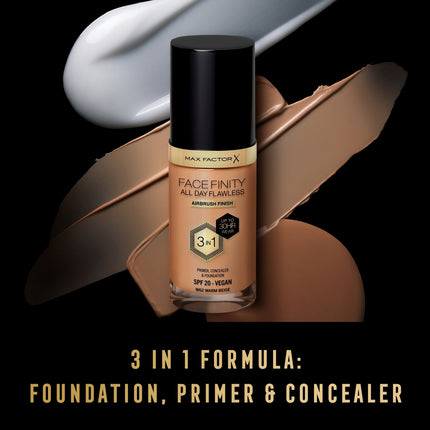 Max Factor Facefinity All Day Flawless 3-In-1 Foundation Warm Beige 62