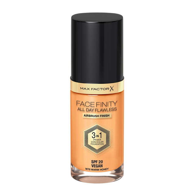 Max Factor Facefinity All Day Flawless 3-In-1 Foundation Warm Honey 78