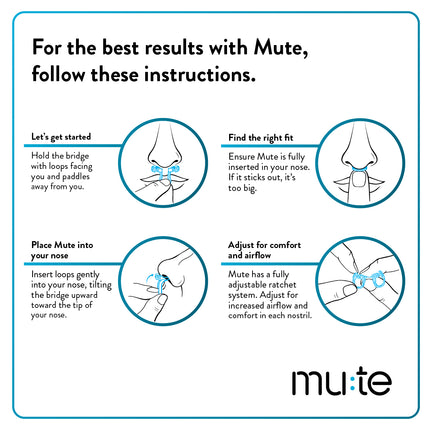 Mute Snoring Relief Nasal Device Trial Pack