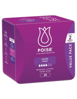Poise Super Pads 28 Pack