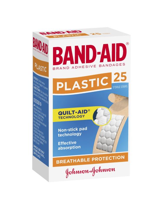 BAND-AID PLASTIC STRIPS 25PK - Direct Chemist Outlet