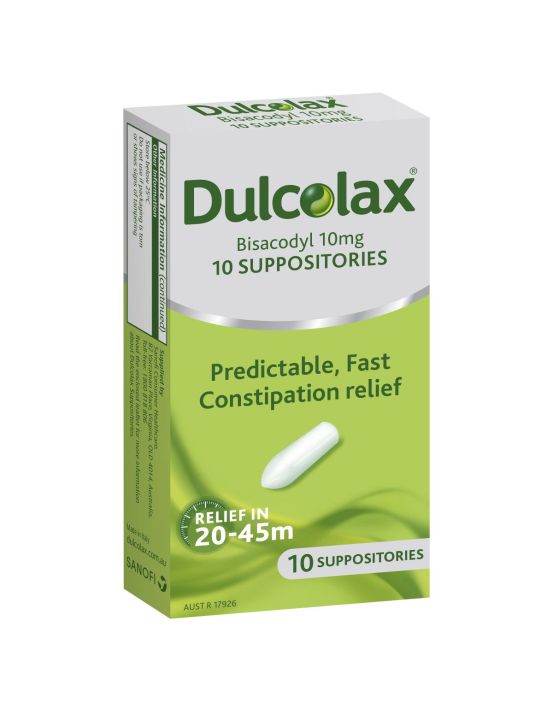 Dulcolax Suppositories 10's Paediatric
