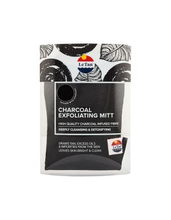 Le Tan Activated Charcoal Exfoliating Mitt