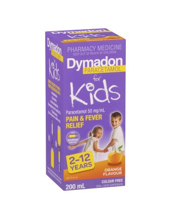 Dymadon for Kids Orange 2 years - 12 years 200mL