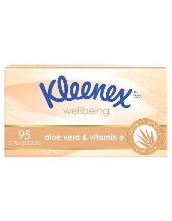 Kleenex Aloe Vera & Vitamin E Facial Tissues 95 Pack