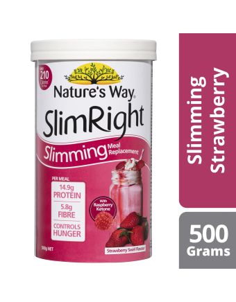 Nature's Way SlimRight Slimming Meal Replacement Strawberry 500g