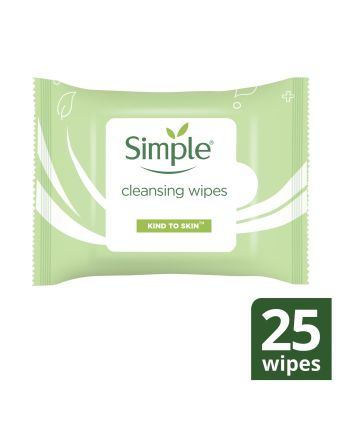 Simple Cleansing Facial Wipes 25 Pack