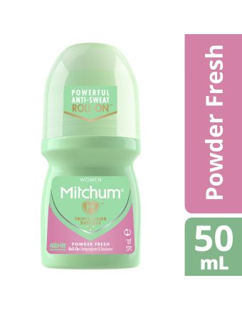 Mitchum Women Antiperspirant Roll-On Deodorant Powder Fresh 50ml 