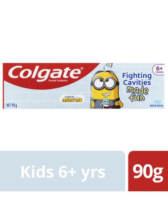Colgate Kids Minions Toothpaste 6+ Years Mild Mint Gel 90g