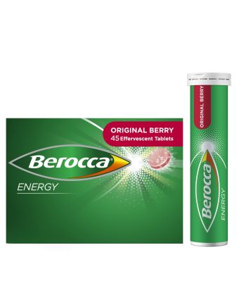 Berocca Energy Original Berry Effervescent Tablets 45 Pack