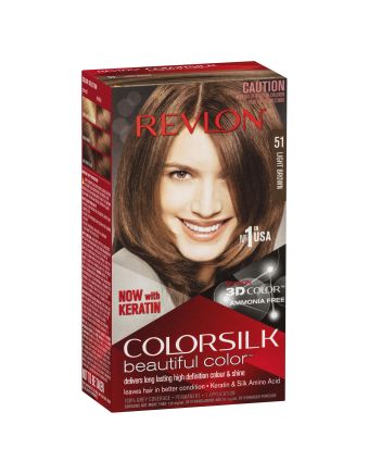 Revlon ColorSilk Permanent Haircolor 51 Light Brown